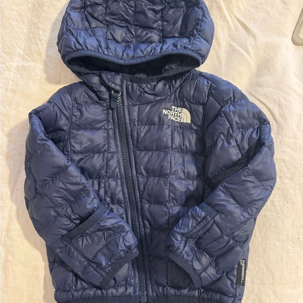 North Face Navy Quilted Nano Puff  Jacket 6-12 mo